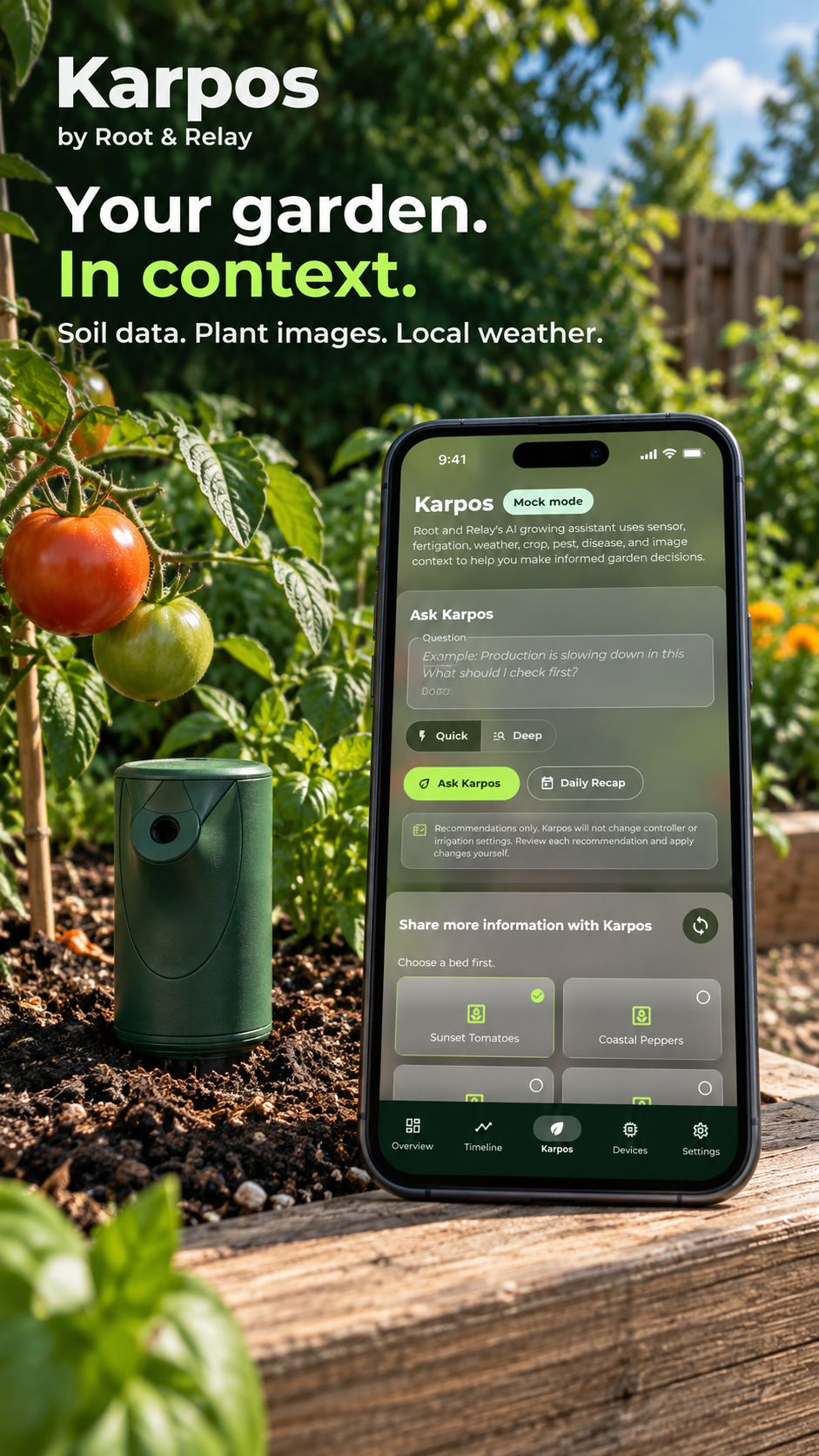 Root and Relay sensor and app